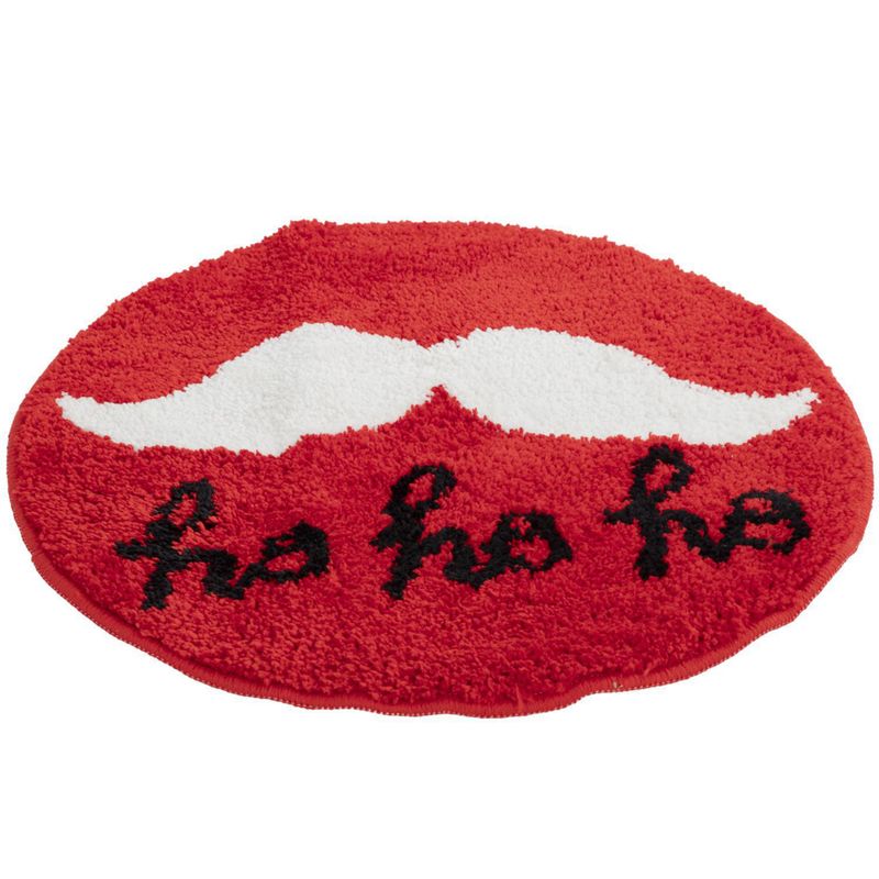 DEAR SANTA - Alfombra baño redonda navidad 49 cm