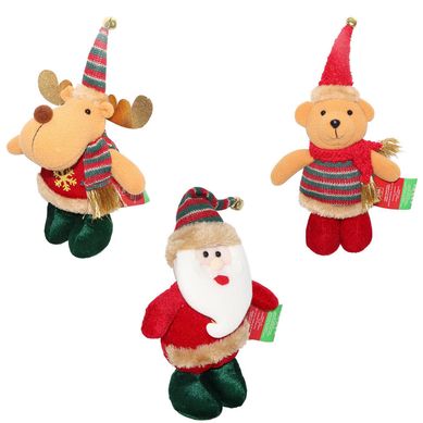 Adorno parado rojo navidad 20 cm surtido