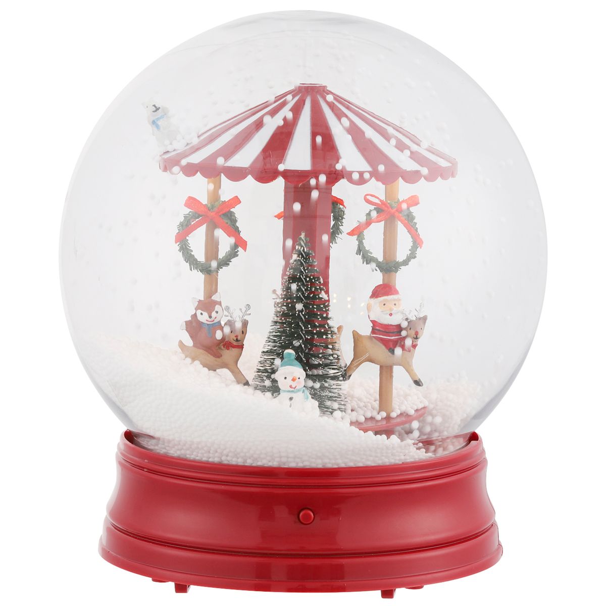 DEAR SANTA - Globo nieve led musical animado 16,5 cm