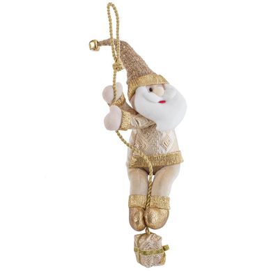 Adorno colgante santa camp dorado 53 cm