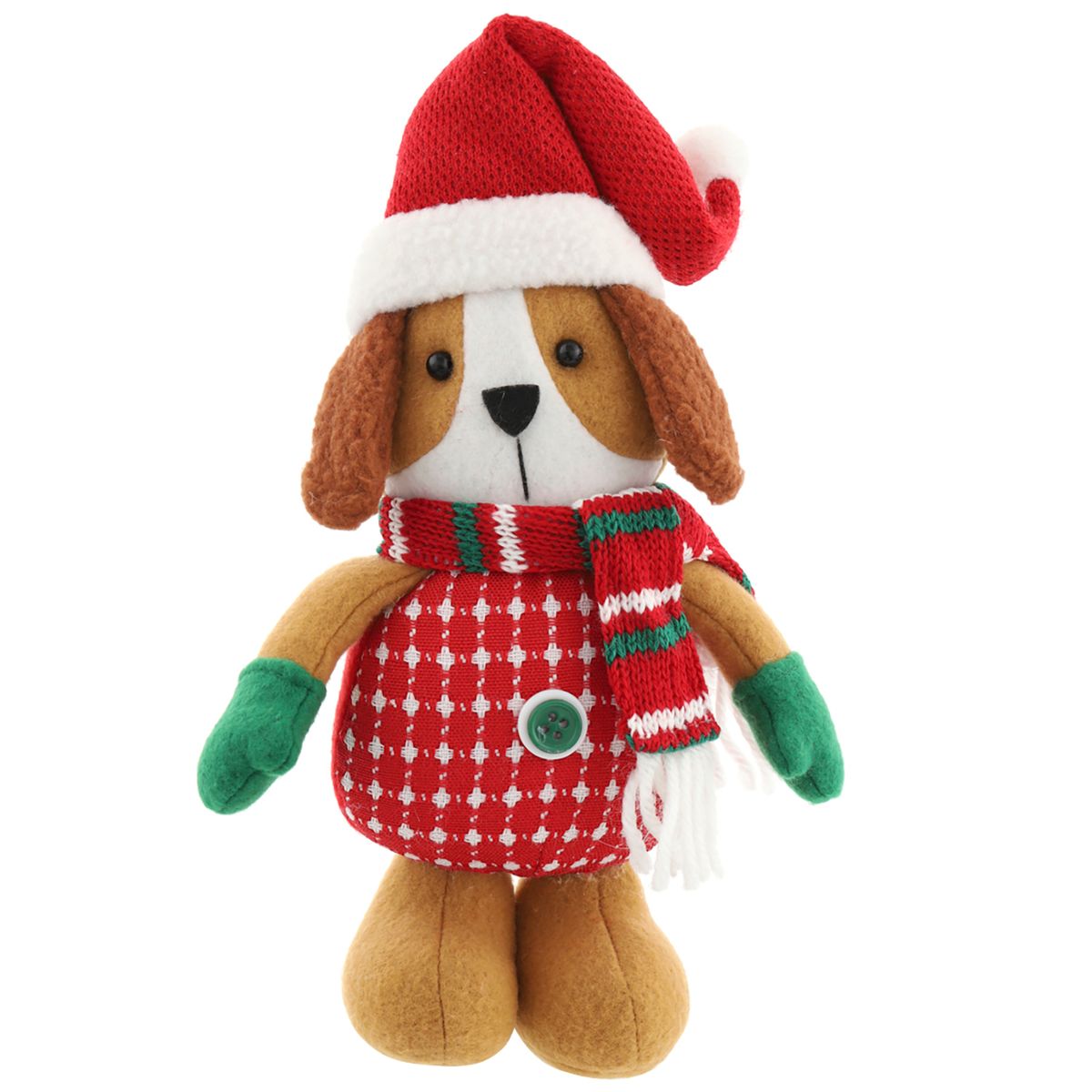 DEAR SANTA - Perro de pie navideño 20c m