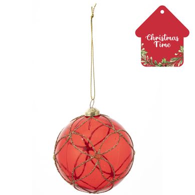 Esfera 8 cm rojo