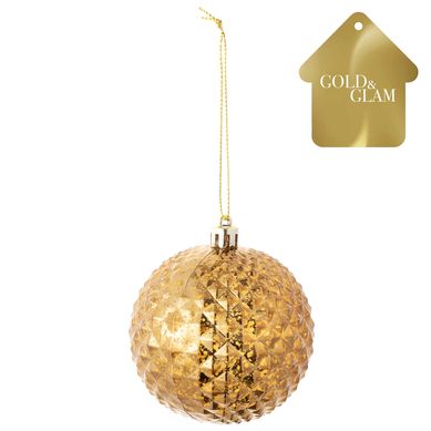 Esfera diamante cobre 8 cm