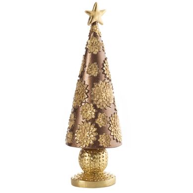 Arbol decorativo dorado 25cm