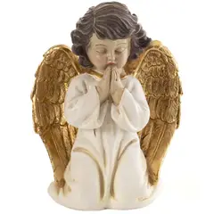 DEAR SANTA - Angel agachado decorado navideño 18 cm