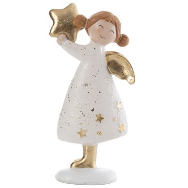 Angel con estrella navidea 15 cm
