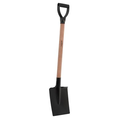Pala cuadrada de acero negro