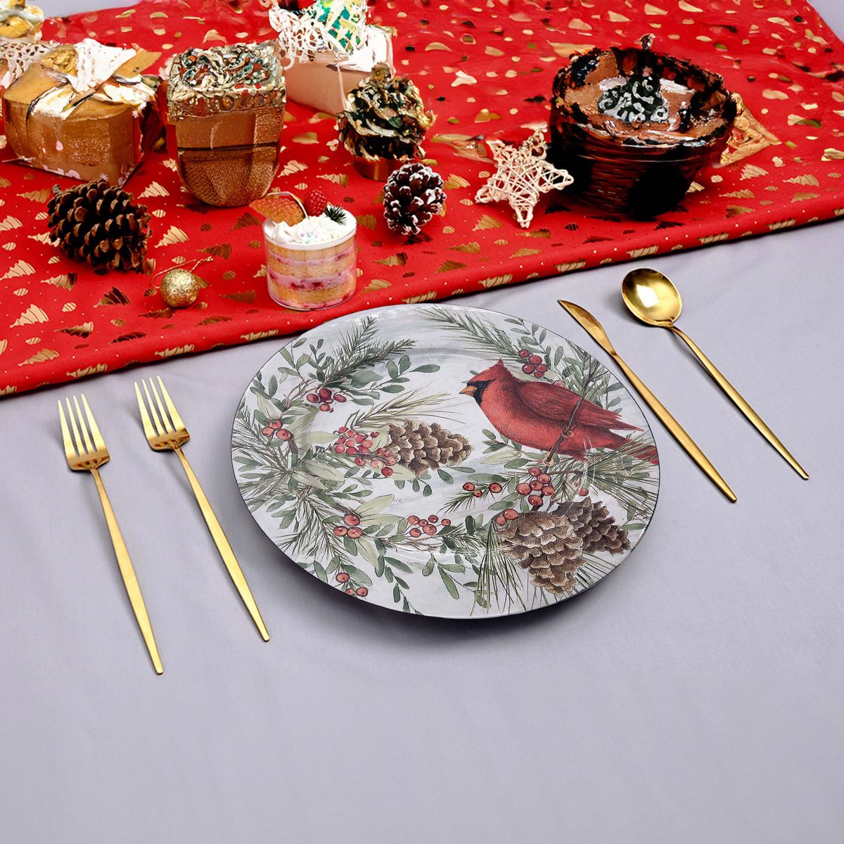 DEAR SANTA - Plato plastico navidad 32,7 cm