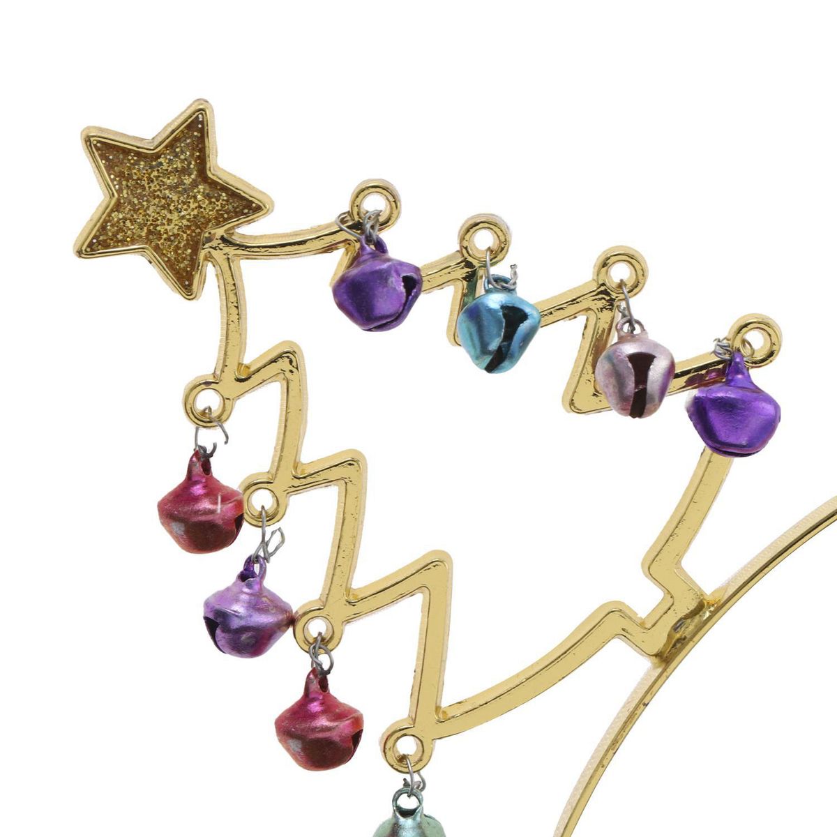 DEAR SANTA - Cintillo metal campana dorado