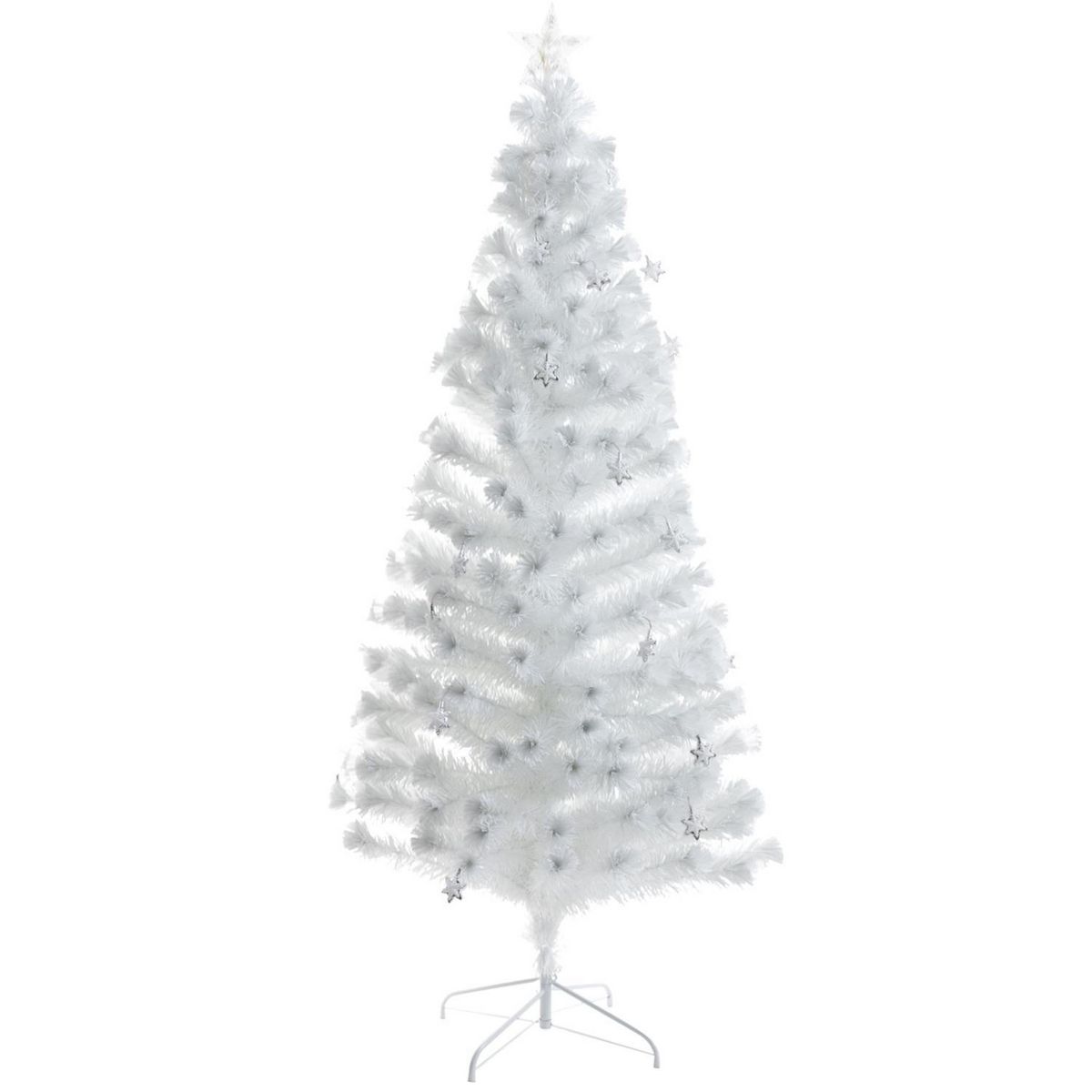 DEAR SANTA - Árbol de Navidad Fibra Óptica 90 x 210 cm Blanco
