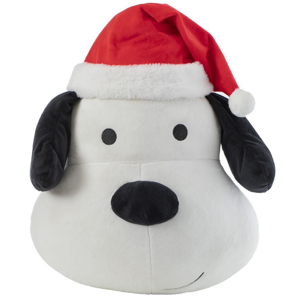 DEAR SANTA - Cojín perro gorro rojo 45 cm
