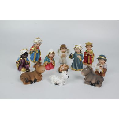 Pesebre estilo dibujo 13 cm 11 un