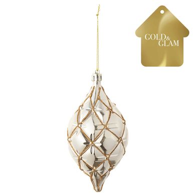 Adorno de olive 15 cm dorado