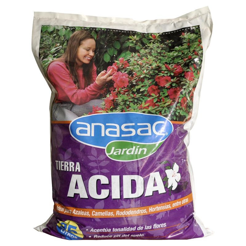 ANASAC - Tierra Acida para Jardín 25 litros saco
