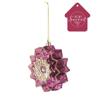 Adorno rbol flor 10 cm morado