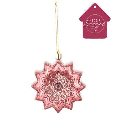 Adorno rbol flor 10 cm rosada