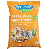 Tierra para Maceteros 25 litros saco