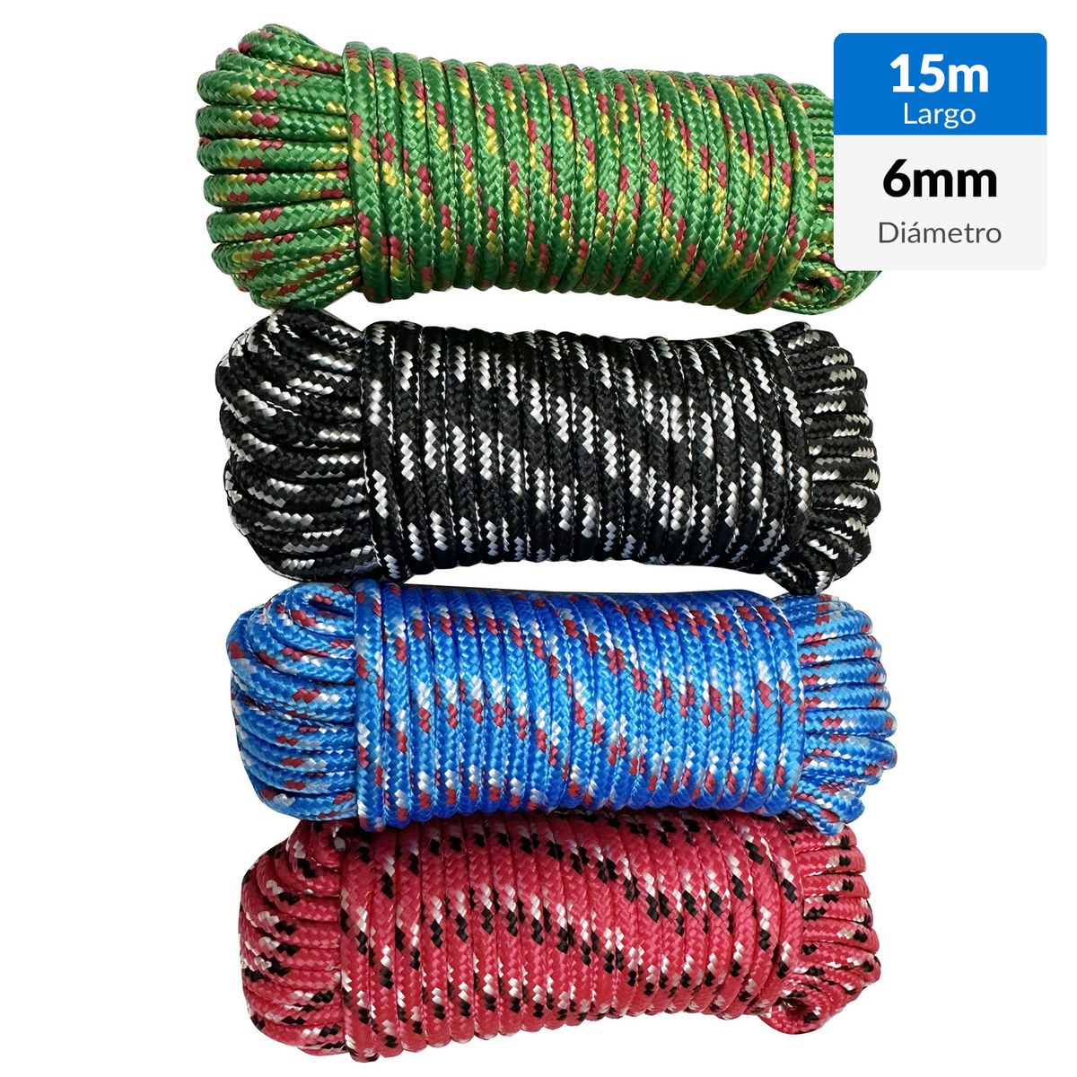 FIXSER - Cuerda 6 mm x 15 m