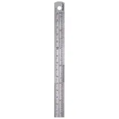 BAUKER - Regla 6" acero inoxidable