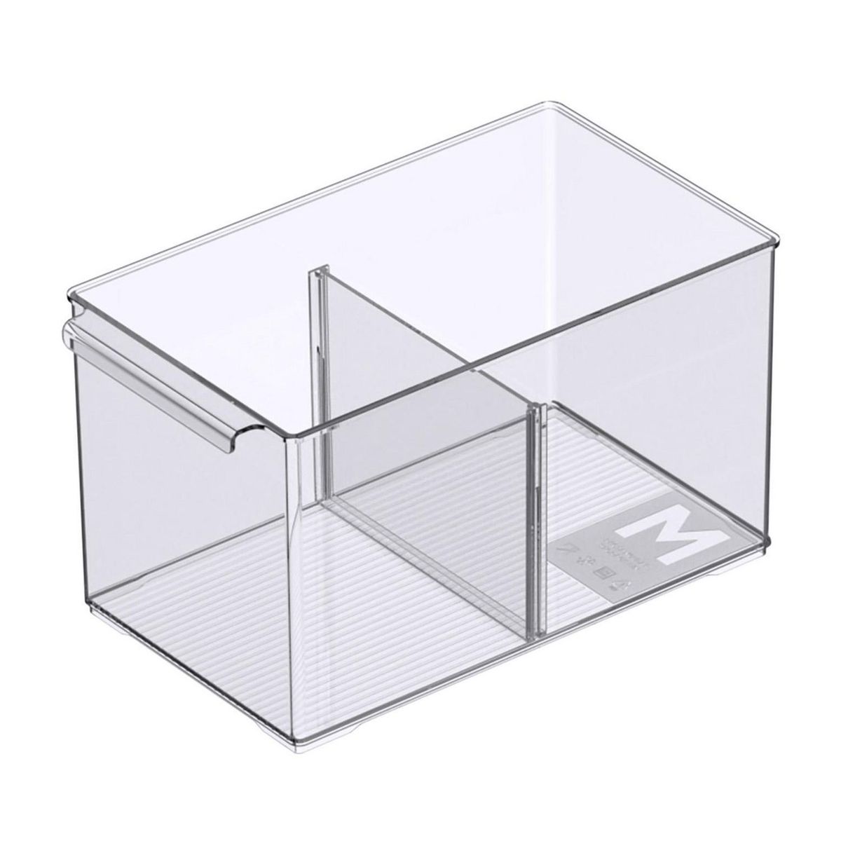 JUST HOME COLLECTION - Caja organizadora transparente 15,2x26,9x15 cm