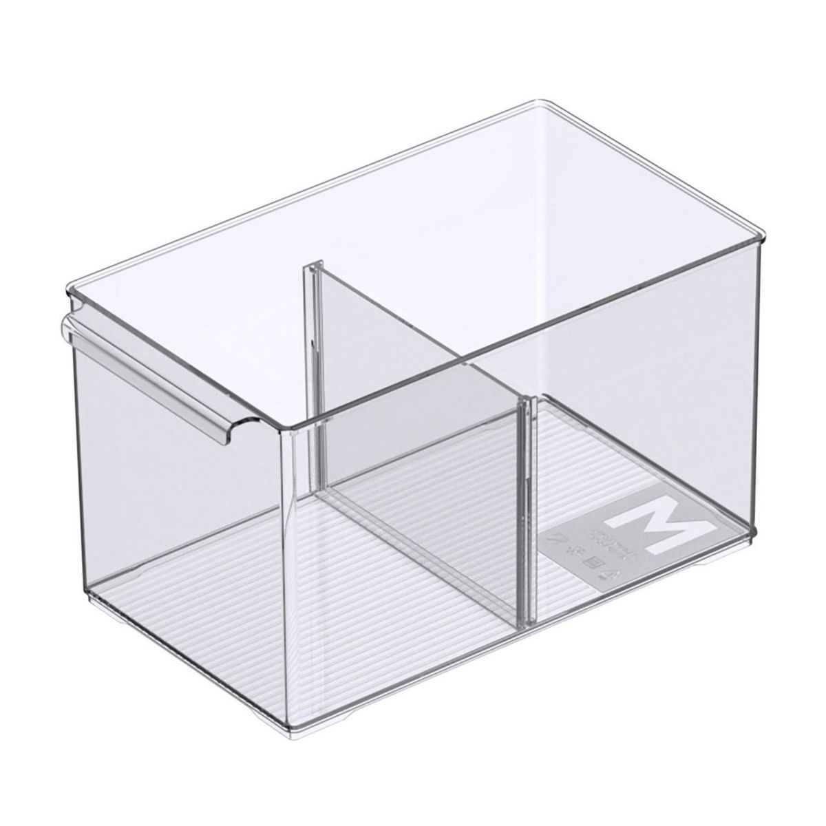 JUST HOME COLLECTION - Caja organizadora transparente 15,2x26,9x15 cm
