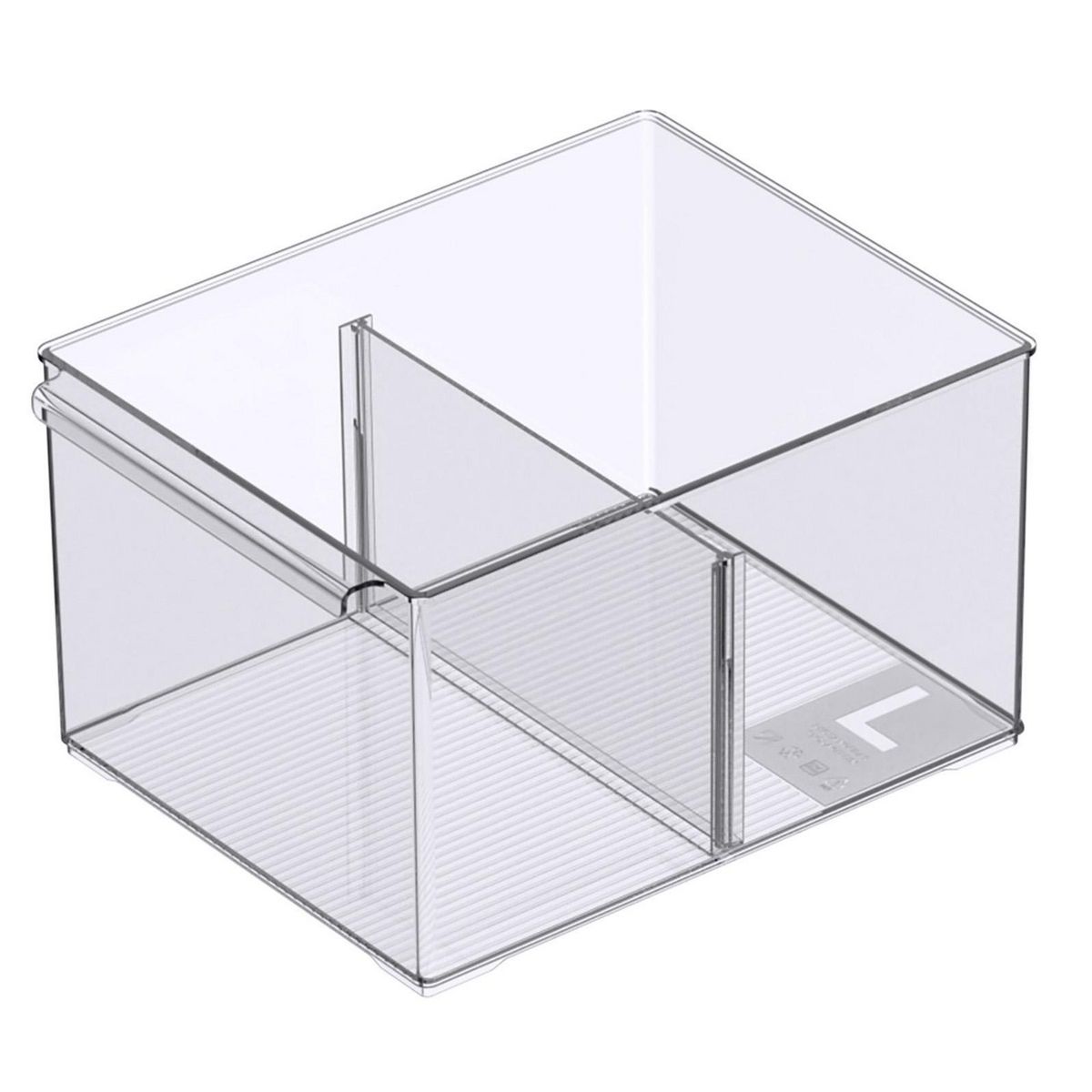 JUST HOME COLLECTION - Caja organizadora transparente 20,3x26,9x15 cm