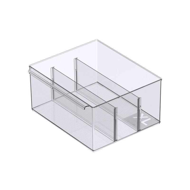 JUST HOME COLLECTION - Caja organizadora transparente 30,5x26,9x15 cm