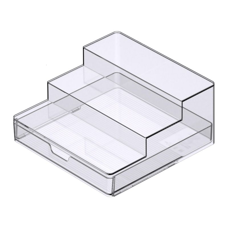 JUST HOME COLLECTION - Organizador de especieros 3 niveles 26,7x26,7x13 cm