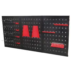 BAUKER - Panel 17,5x64cm con 17 ganchos