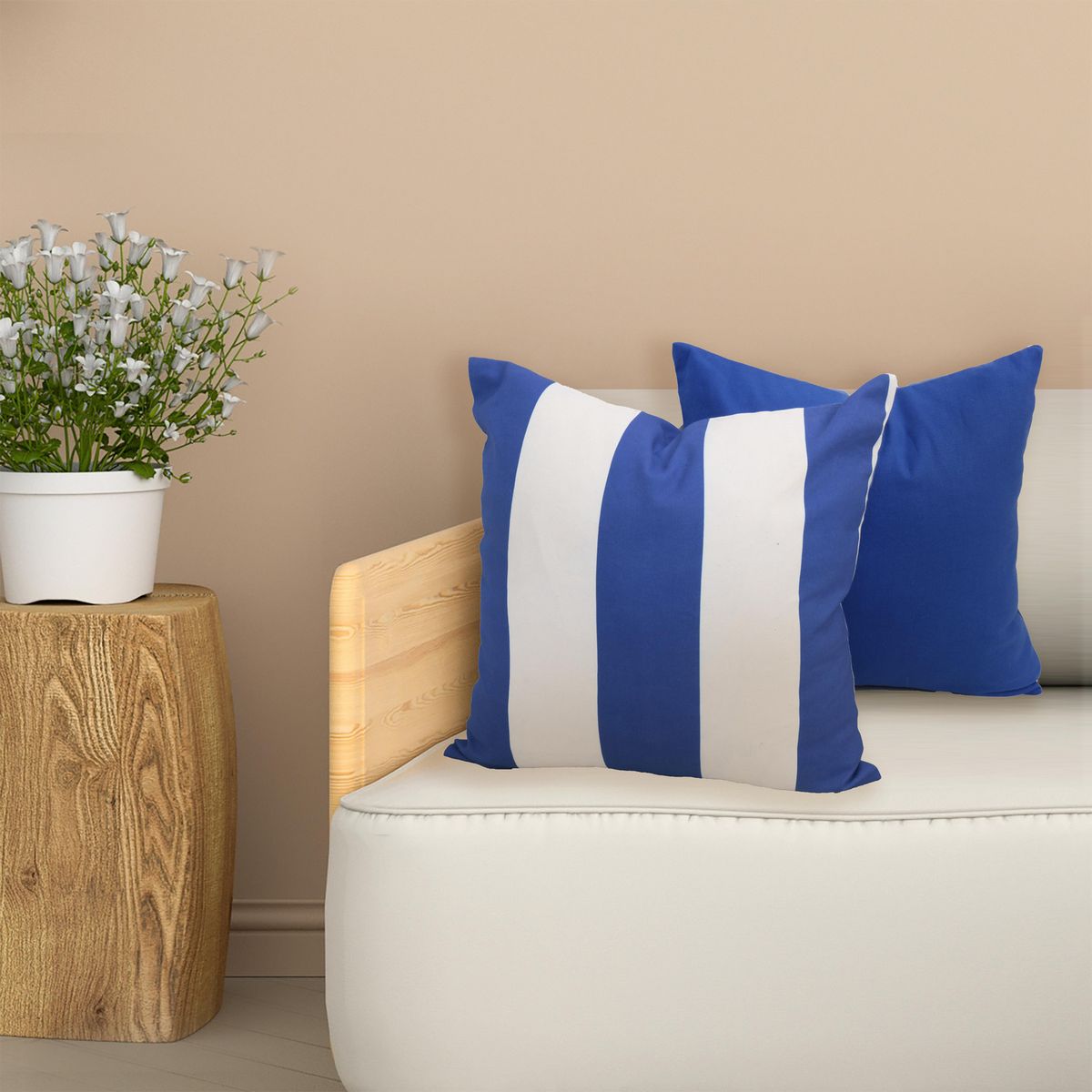 JUST HOME COLLECTION - Pack cojin Nordico Azul 45x45 cm