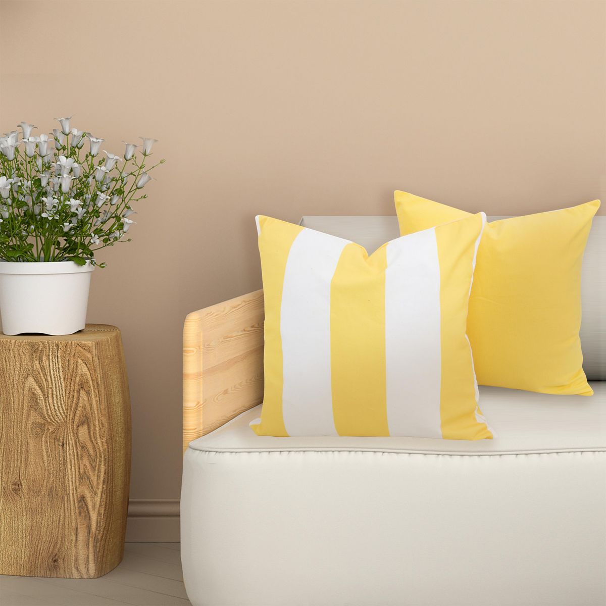 JUST HOME COLLECTION - Pack cojin TOC23111704B Amarillo 45x45 cm