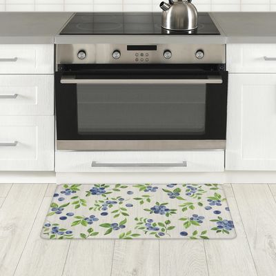 Imagen 2 del producto Limpiapies Floreado 45x75 cm PVC Gris/Azul/Verde