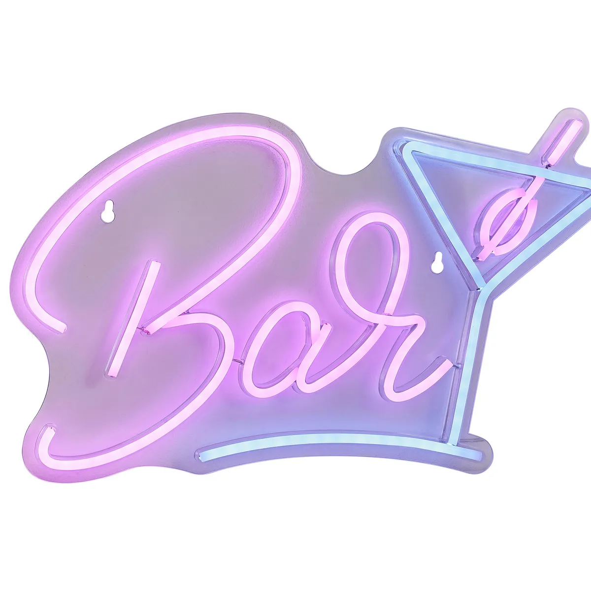 JUST HOME COLLECTION - Lámpara Led Neón Blanco 2x23 cm