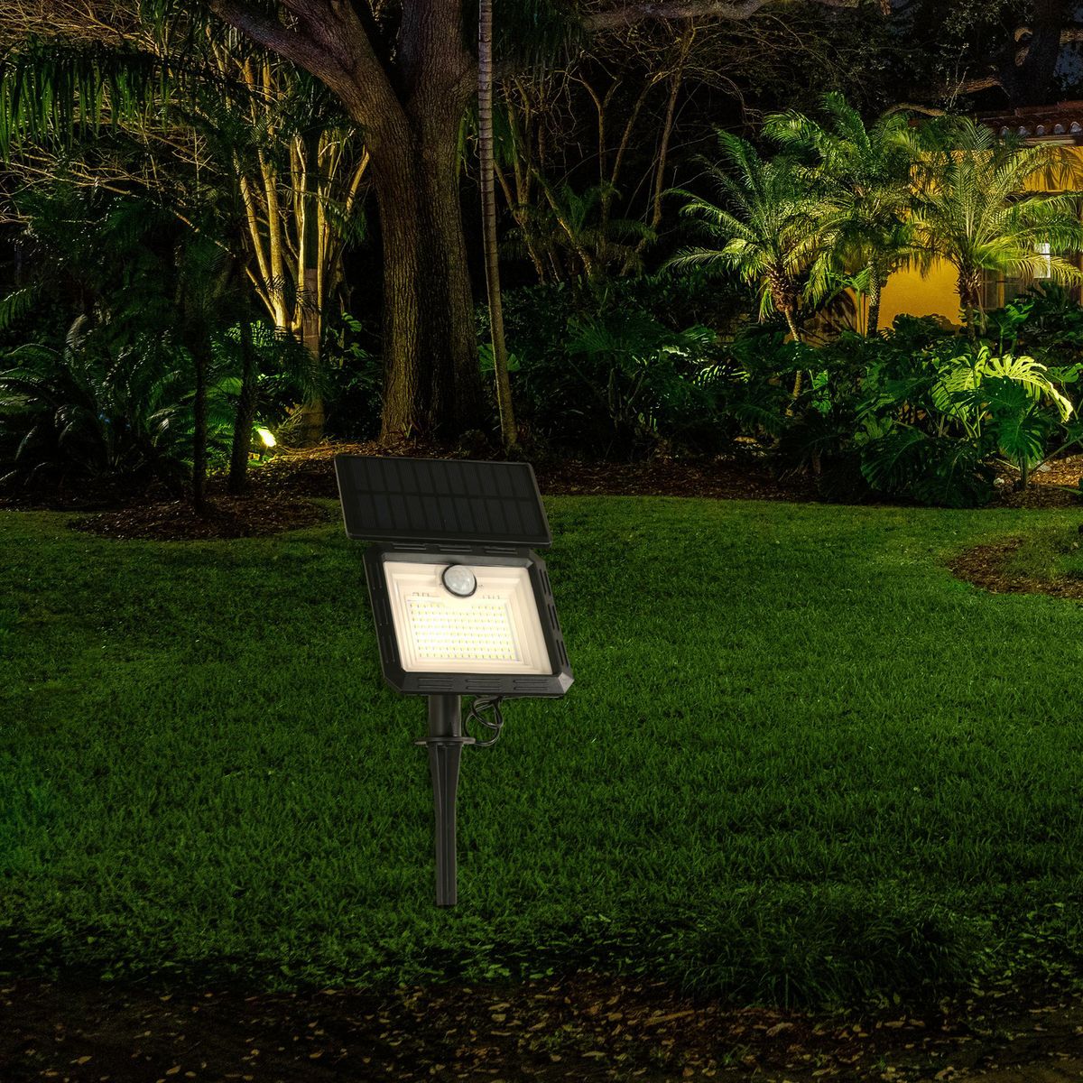 HALUX - Estaca Solar con Panel móbil IP44 300 lúmenes Luz Fría