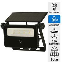 Reflector Solar Luz Neutra Negro 200 Lm