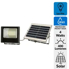 HALUX - Reflector Solar 4 W IP65 400 lm Luz Fría