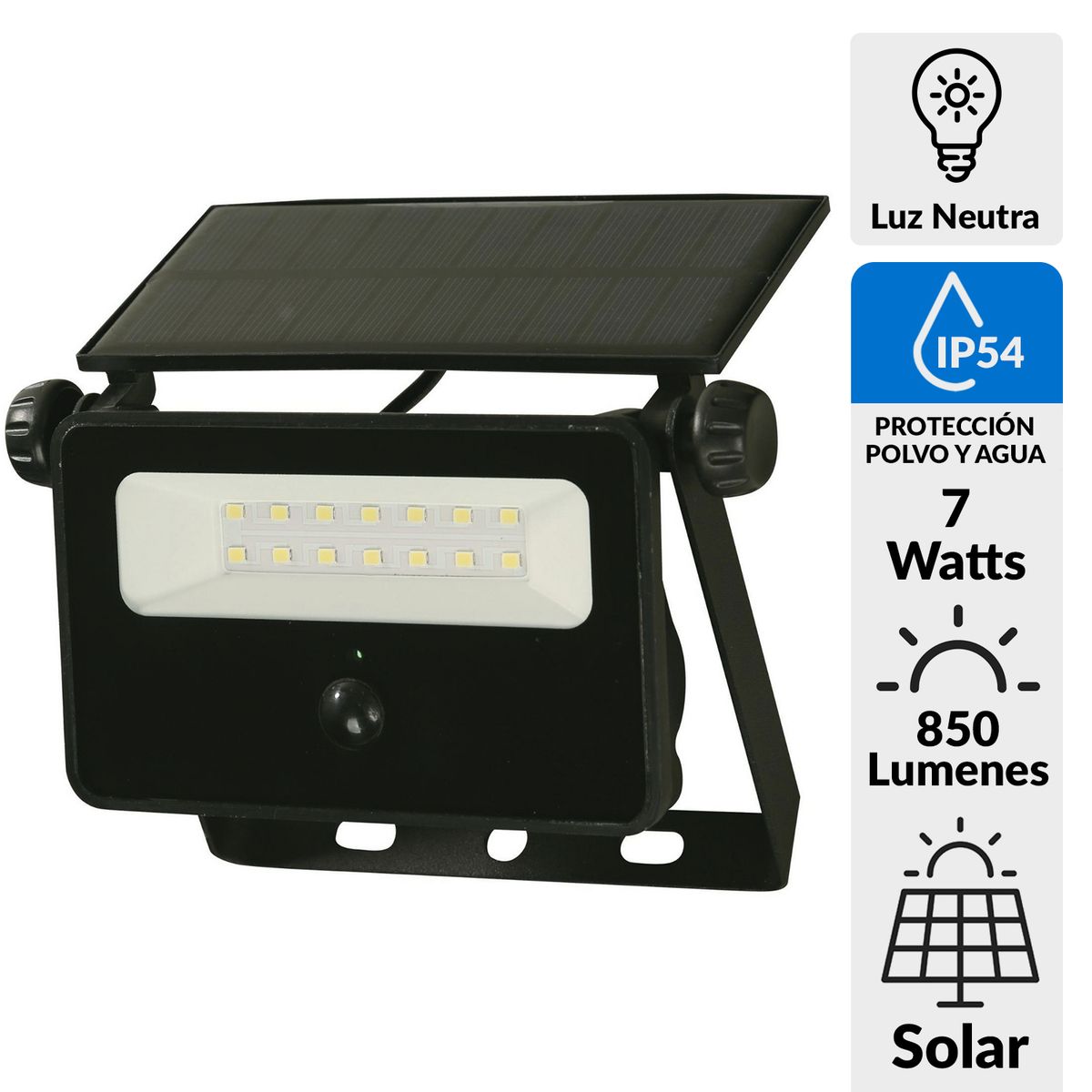 HALUX - Reflector Solar 7 W IP 54 850 lm Luz Neutro