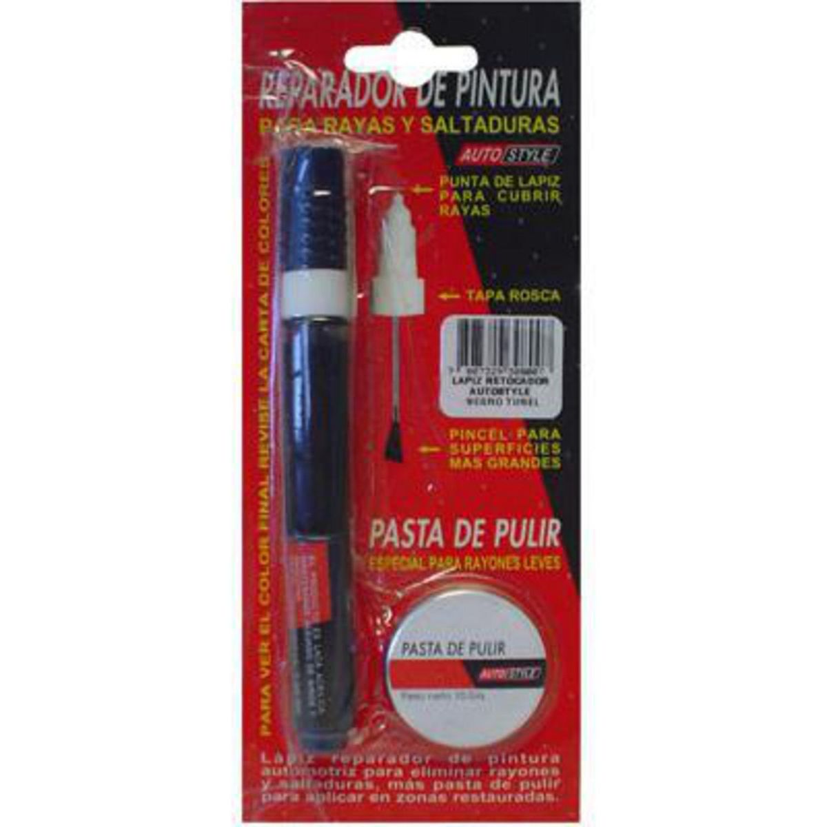 AUTOSTYLE - Reparador de pintura para auto negro