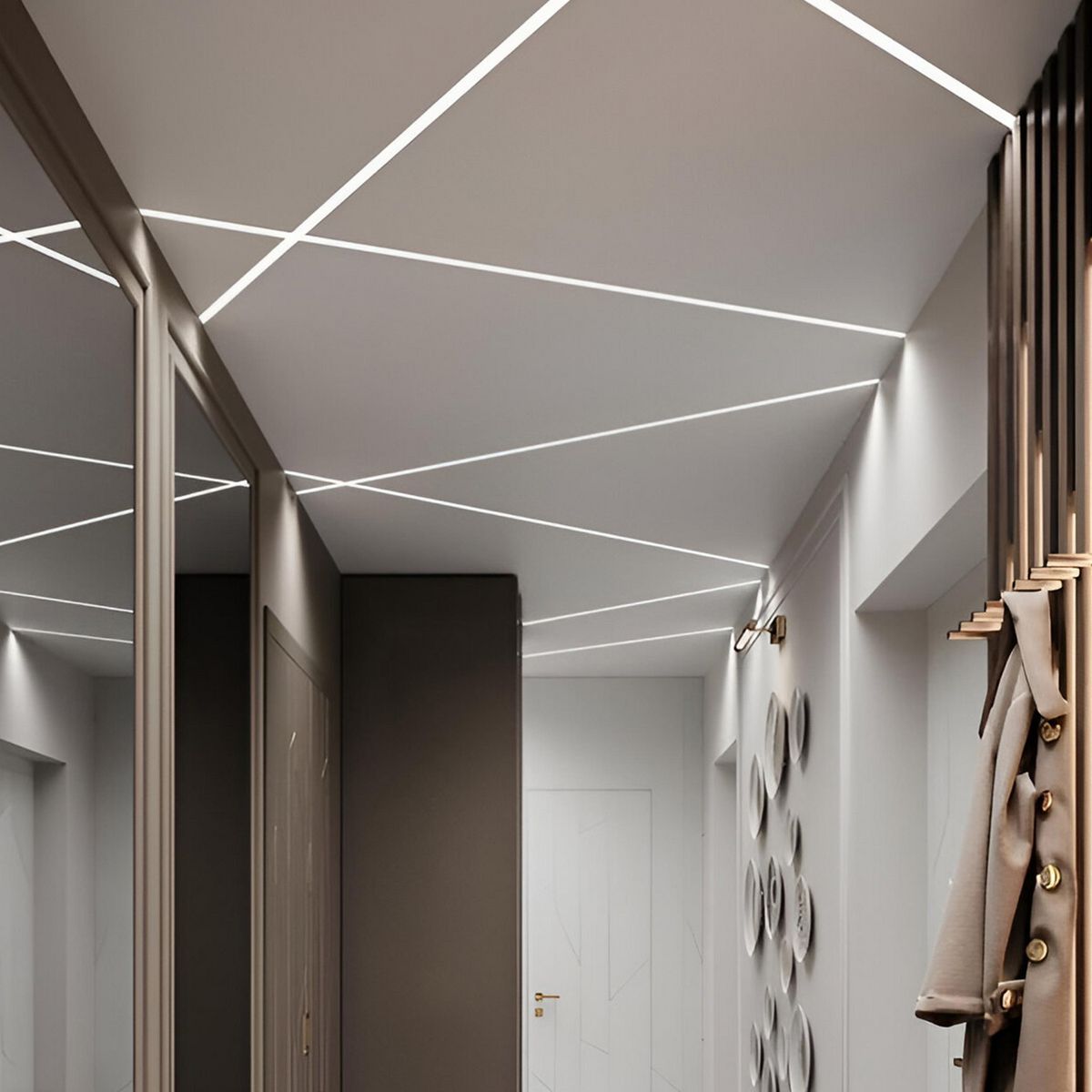 DAIRU - Perfil Sobreponer Aluminio 2m Plateado