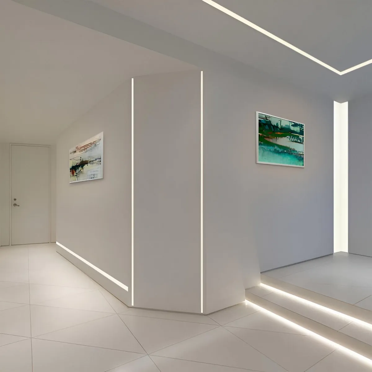 DAIRU - Perfil Esquina Aluminio 2m Plateado