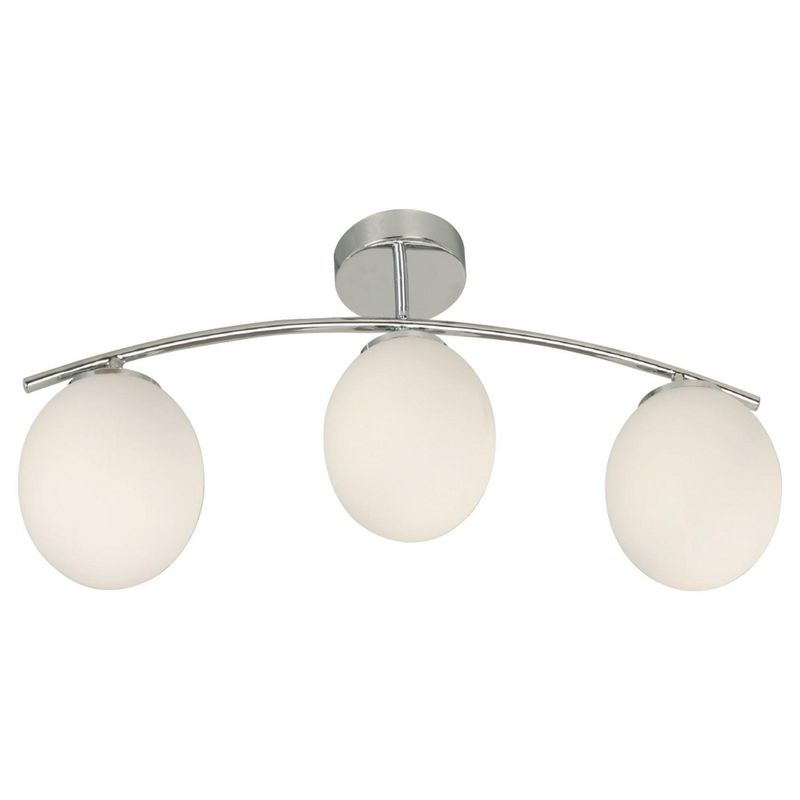 JUST HOME COLLECTION - Lámpara Techo Cristal Blanco 61 cm