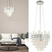 Lámpara Colgante Vidrio Blanco