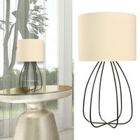 Lámpara Mesa Salieri Negro 35x65 cm