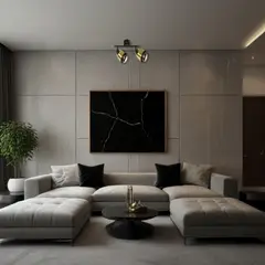 JUST HOME COLLECTION - Barra Luigi 2L E27 Negro/Dorado