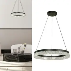JUST HOME COLLECTION - Lámpara Colgante Metal Negro 50 cm