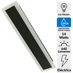 JUST HOME COLLECTION - Lámpara Muro Led 14 W IP54 640 lm Luz Neutro
