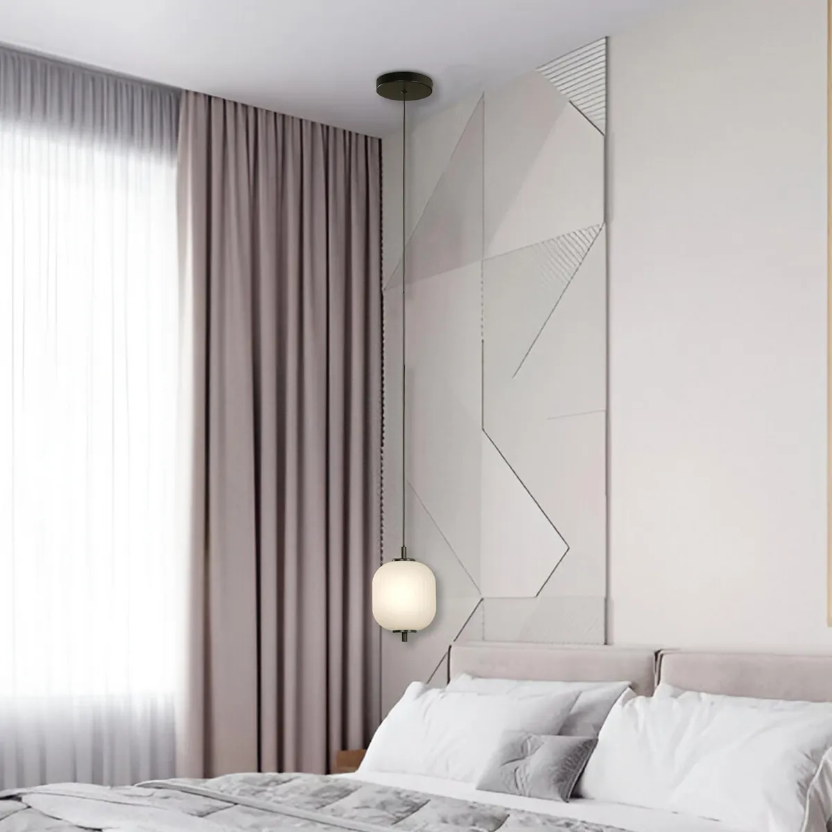 JUST HOME COLLECTION - Lámpara Colgante Metal Negro