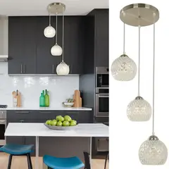 JUST HOME COLLECTION - Lámpara Colgante Metal Blanco 36 cm