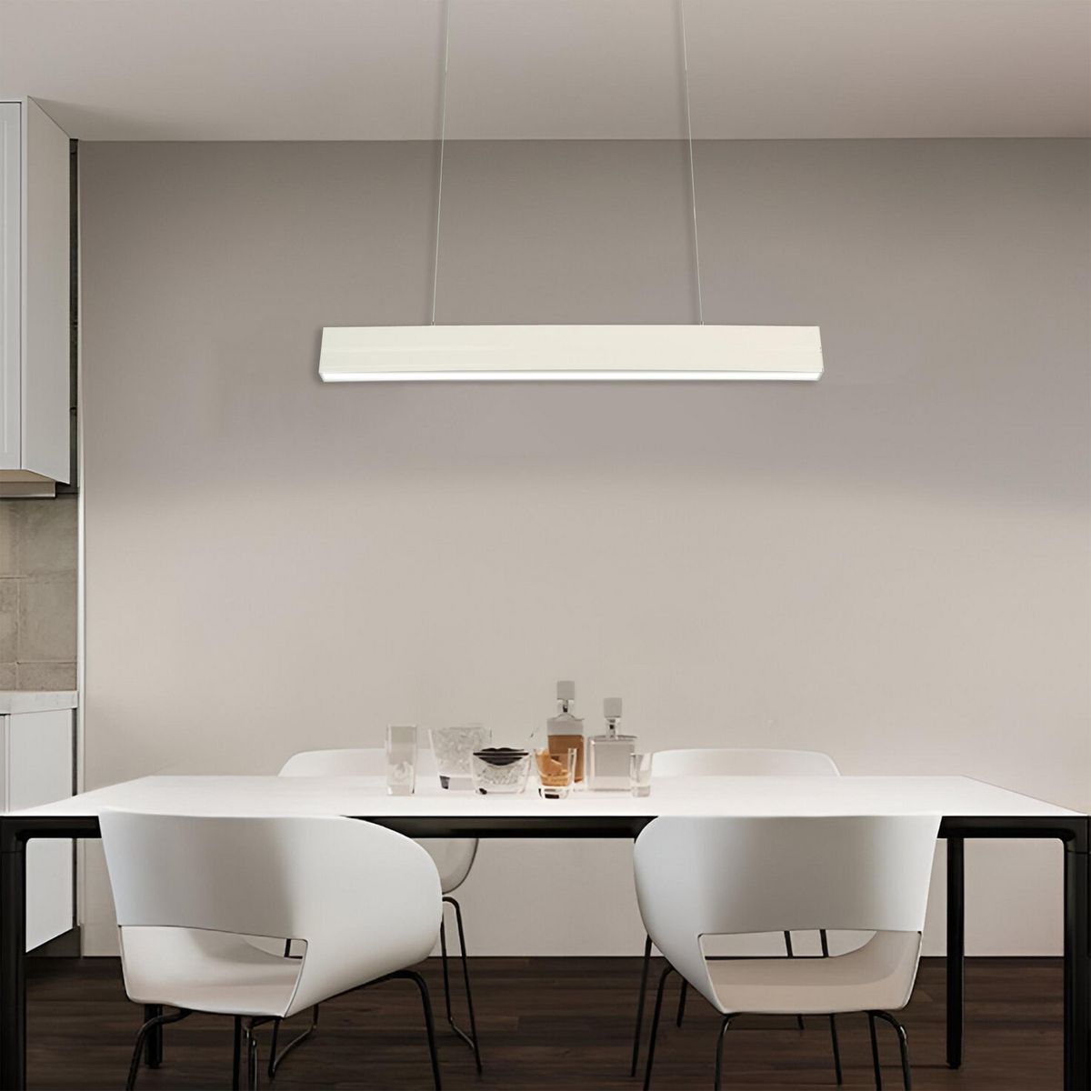 JUST HOME COLLECTION - Lámpara Colgante Plástico Blanco