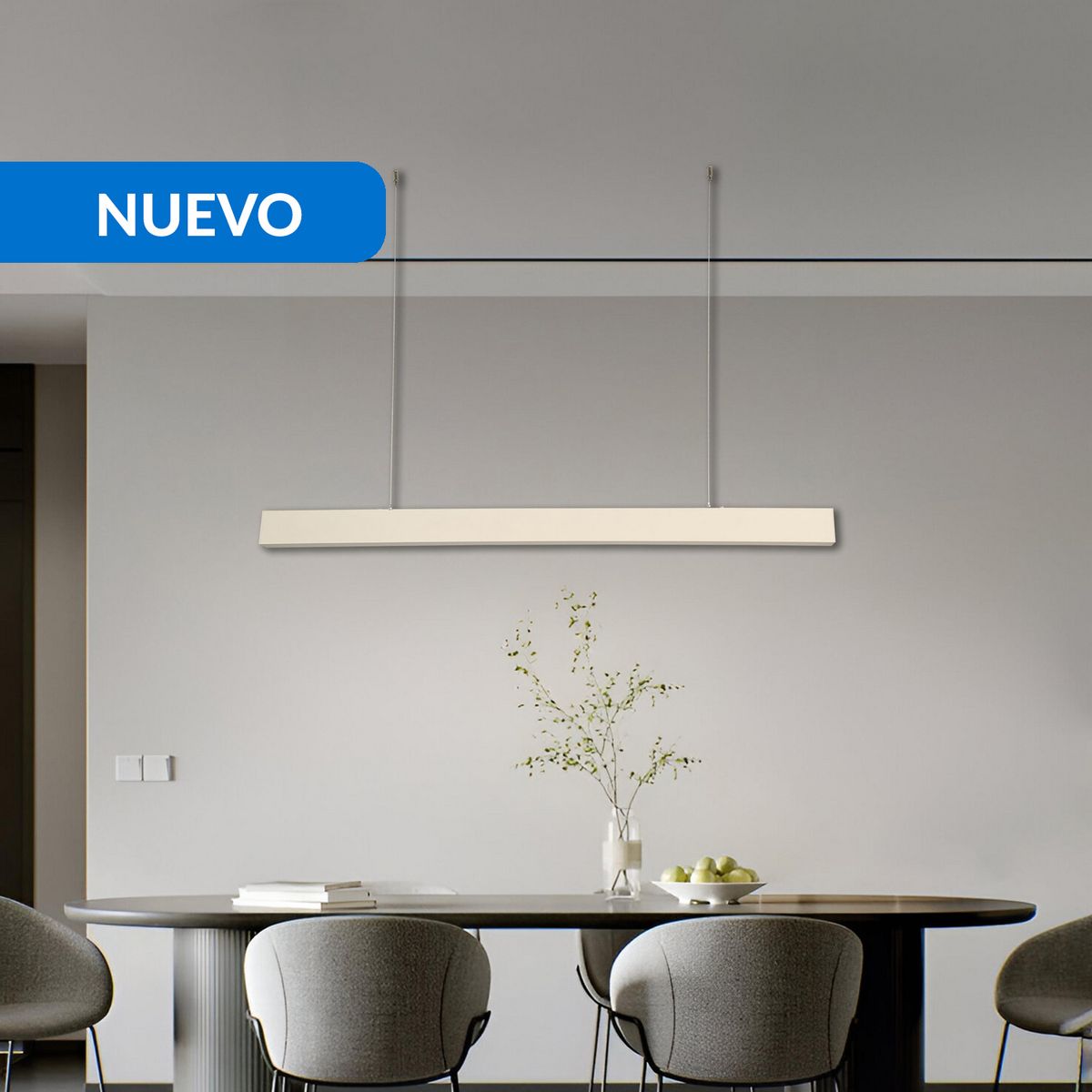 JUST HOME COLLECTION - Lámpara Colgante Plástico Blanco